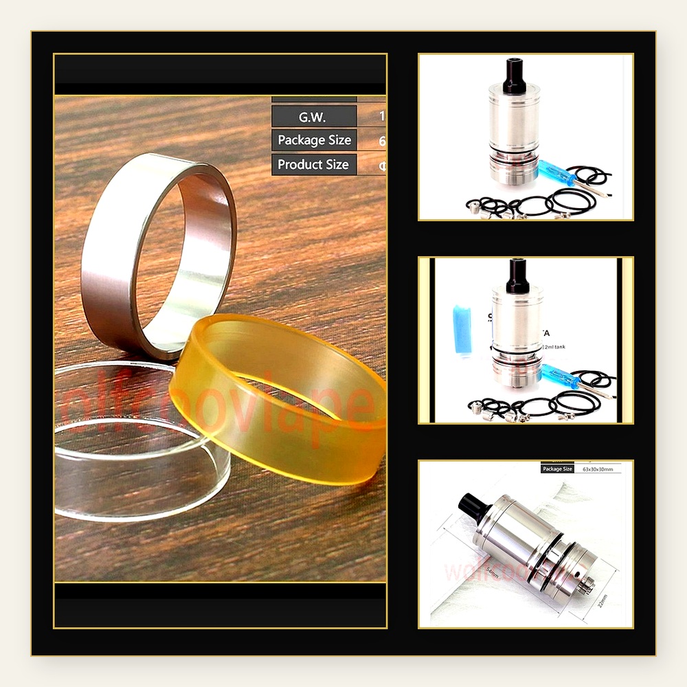 Vaping Air - Atomiseur de réservoir Wolfcoolvape Lindy RTA
