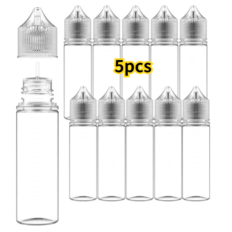 Juice Bottle Dropper - Bouteilles compte-gouttes transparentes en PET de