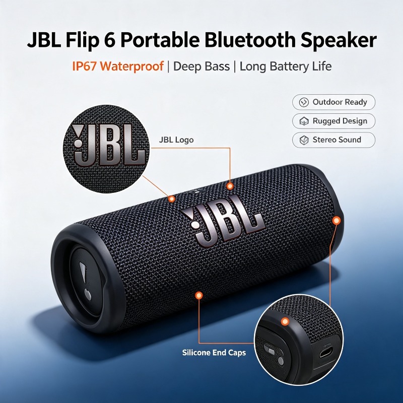 JBL Flip 6, enceinte sans fil  - Jbl Speaker Flip 6 avis et prix