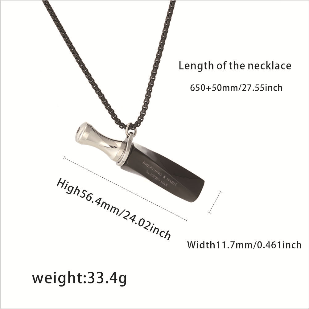 Collier inhalateur en acier in - Vaping Air avis et prix