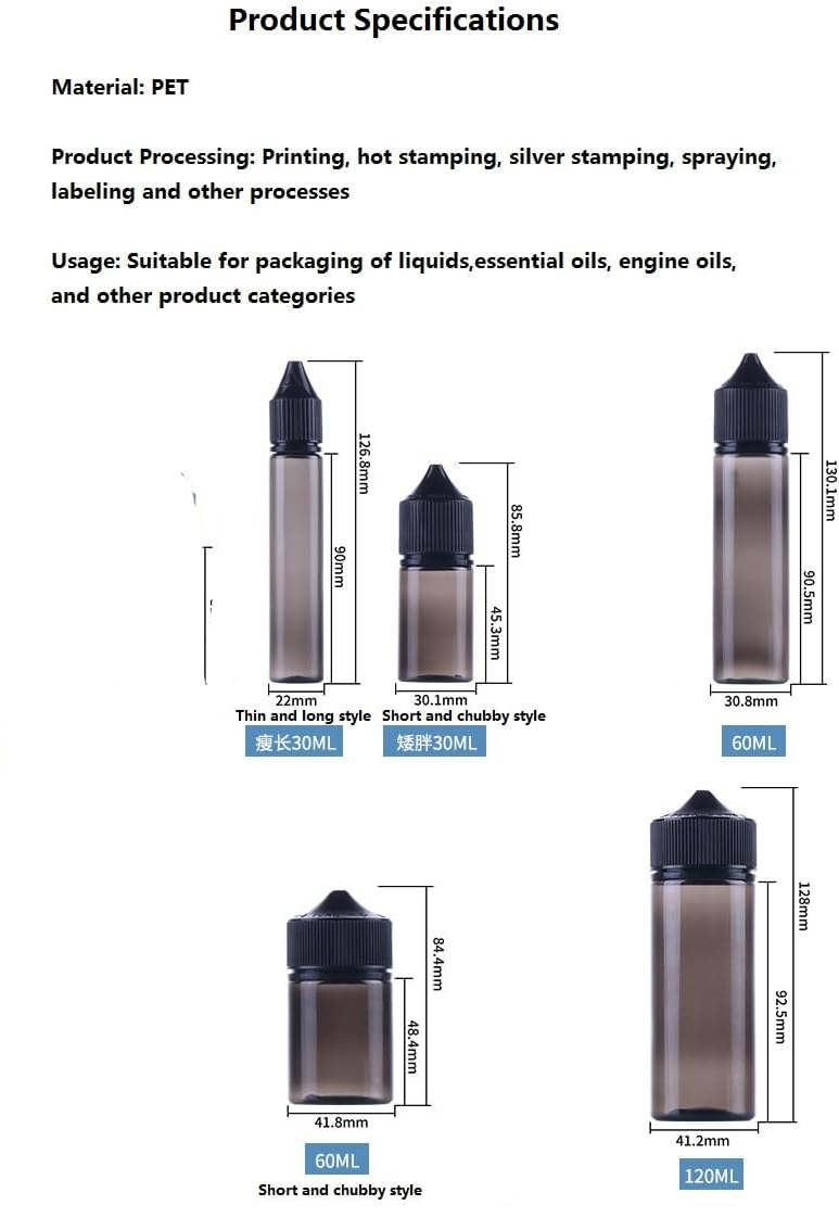 Bouteille vide en plastique po - Juice Bottle Dropper avis et prix