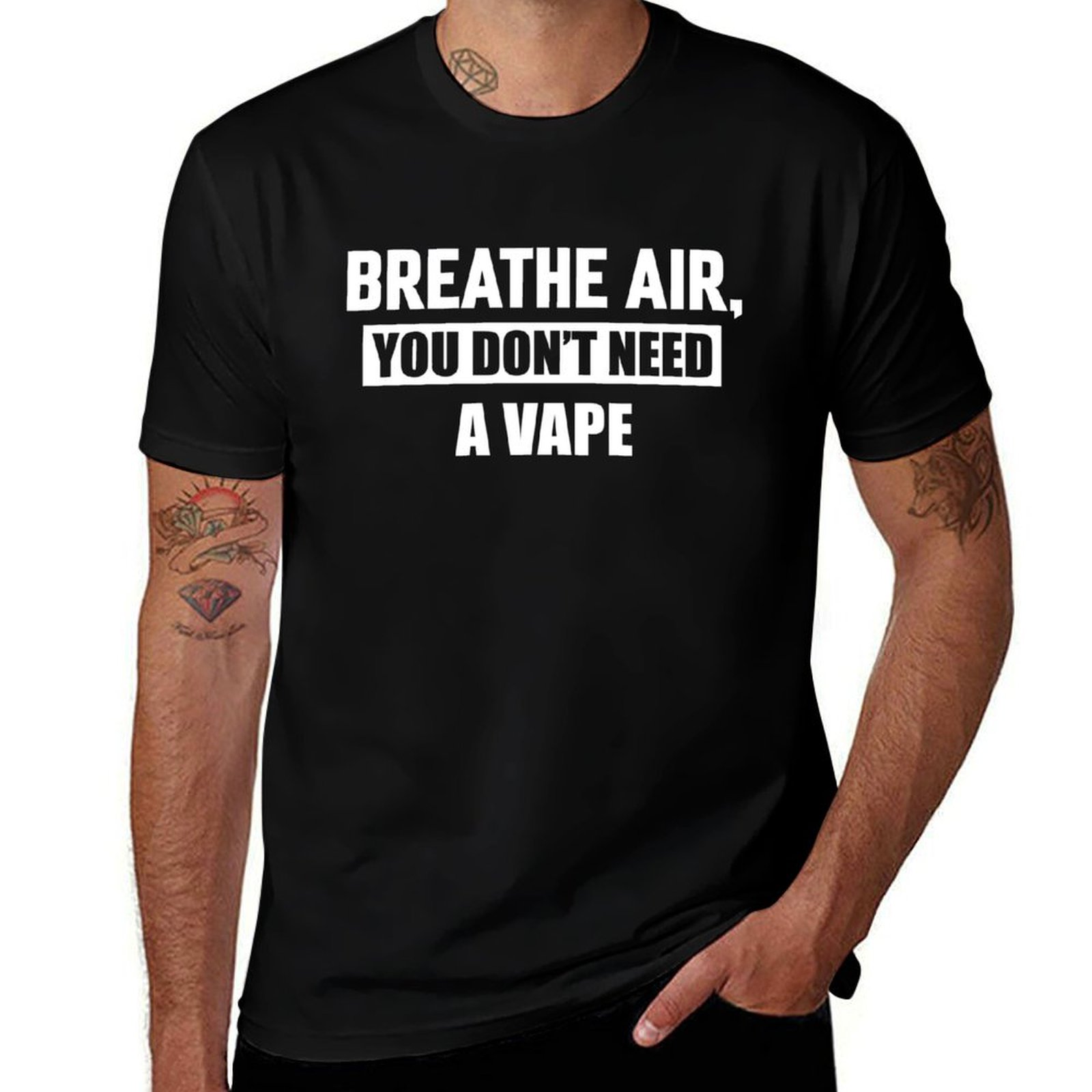 T-shirt Breathe Air, You Don't - Vaping Air avis et prix